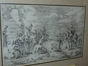 lot 283 image: Salvator Rosa, etching, The Death of Marcus Atilius Regulus