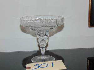 lot 301 image: Vintage Rosenthal Structure Studio Line footed Margarita glass