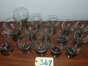 lot 369 image: Rosenthal crystal Romus pattern 15 pieces