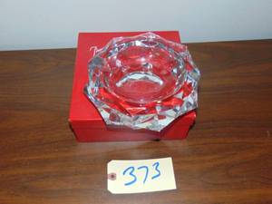 lot 373 image: Baccarat French Crystal dish 8 diameter