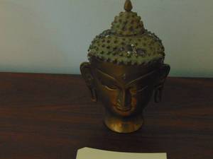 lot 377 image: Vintage Budah Brass head