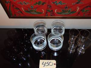 lot 450 image: Assorted sets of Drinking glasses