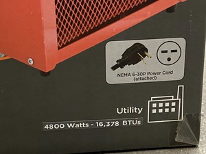 Comfort Zone Industrial Electric Heater