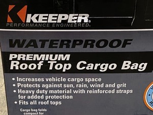 Keeper Premium Waterproof Rooftop Cargo Bag