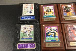 Sports Card Plaque Lot  11 Plaques