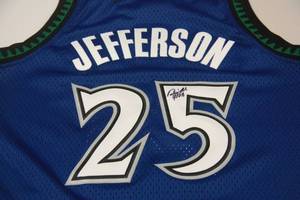 Minnesota Timberwolves Al Jefferson Sewn Jersey Auto