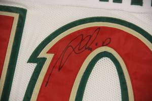 Minnesota Wild Marian Gaborik Sewn Jersey Auto