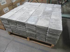 lot 26 image: RumbleStone Rectangle 7 in. x 10.5 in. Greystone Concrete Paver (192 Pieces  98 Sq. ft.  Pallet)