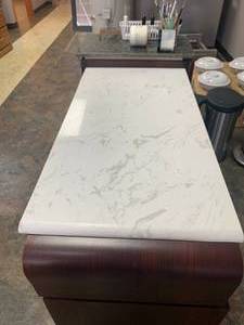 lot 15 image: Nail Station Marble Top Table & Contents