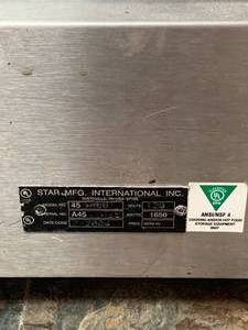 lot 24 image: Star Mfg. 45 Hot Dog Roller 1650 Watts $2100 Retail