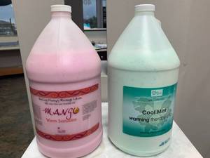 lot 79 image: Mango & Cool Mint 1 Gallon Massage Lotions
