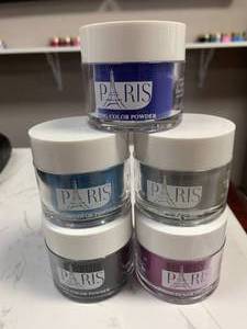 lot 127 image: Lot of Paris Color Dipping Nail Powders 2oz ($15 each on Amazon)