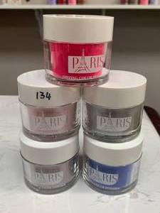 lot 129 image: Lot of Paris Color Dipping Nail Powders 2oz ($15 each on Amazon)