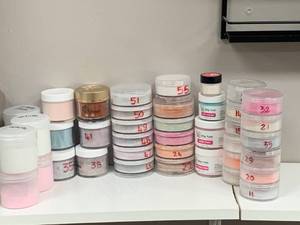 lot 141 image: Large Lot of Dip Powders & Misc.