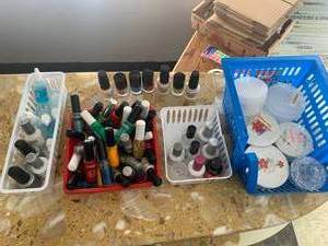 lot 152 image: Large Lot of Nail Colored Art, Polish, Powder