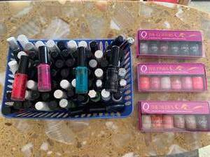lot 153 image: Nail Art & Orly Glitters, Pinks & Nudes