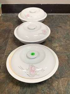 lot 21 image: Lot of 3 Asian Inspired 10 Beautiful Dishes