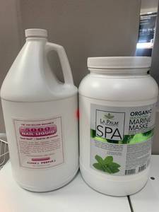 lot 69 image: La Palm Spa Mask & 5000 Nail Liquid (both approx 12 full)