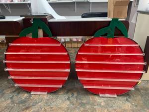 lot 17 image: Lot of 2 Nail Polish Shelves 32 Tall