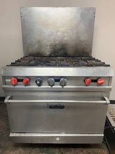lot 27 image: Superior 6 Burner Gas Stove