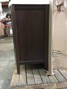 LOT WITH HOME DECORATORS COLLECTION Madeline 24 in. Bath Vanity in Chestnut with Vanity Top in White SEE PICS