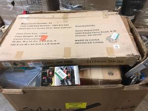 GAYLORD FULL OF GARAGEYARD TOOLS SEE PICS