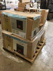 LOT WITH 5 HAMPTON BAY Albury 31 in. Freestanding Compact Infrared Electric Fireplace in Espresso & MORE SEE DESCRIPTION