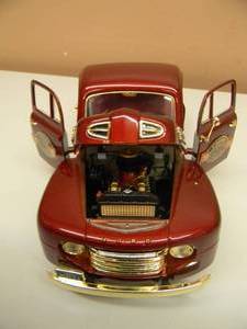 lot 19 image: ROAD LEGENDS 1948 FORD F-1 PICK-UP 50TH ANNIVERSARY BUILT FORD TOUGH 118 SCALE DIE CAST - NICE - SEE PICTURES