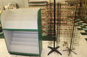 lot 15 image: (2) Card Racks & Magazine Racks