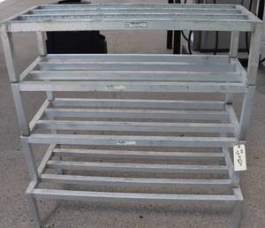 lot 22 image: (3) Aluminum Benches for Cooler