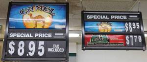 lot 27 image: Camel 2 Sided Signs