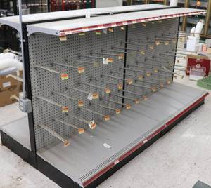 lot 32 image: 8 x 51 Double Sided Display Shelving