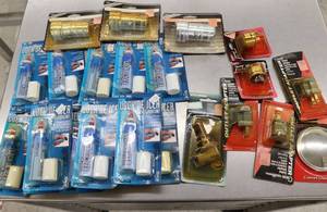 lot 49 image: Lock De-icer, Battery Brushes & misc