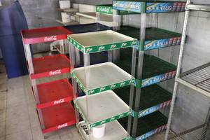 lot 96 image: Plastic Shelving