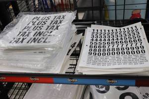 lot 99 image: Large Lot of Number Stickers