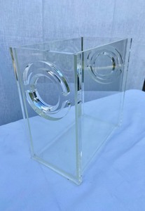lot 14 image: Lucite Waste Bin Decorative Box