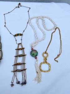 lot 33 image: Lot of Vintage Statement Necklaces