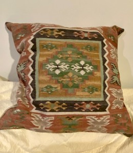 lot 35 image: Large Vintage Tapestry Throw Pillow