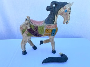 lot 41 image: Painted Wood Horse