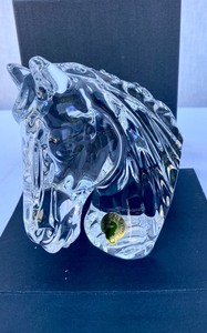 lot 47 image: Waterford Crystal Horses Head #893300941790- Made in Ireland