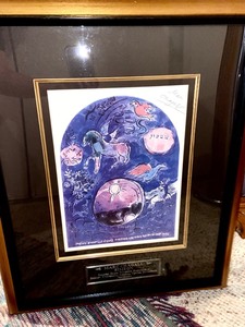 lot 57 image: Marc Chagall Autographed Print w Certificate of Authenticity Simeon