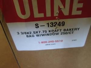 Box of 250 Small Kraft Bakery Bags ...