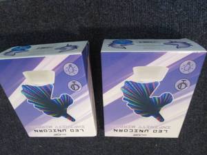2 Unicorn LED Infinity 2 Sided Mirr...