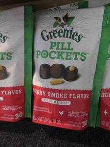 3- 7.9 oz Bags Greenies Pill Pocket...