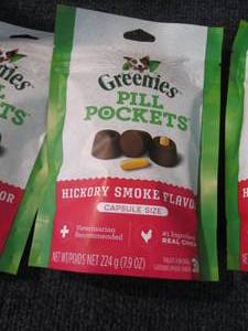 3- 7.9 oz Bags Greenies Pill Pocket...