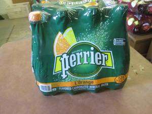 12-33.8 oz Bottles Perrier LOrange...