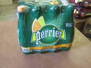 12-33.8 oz Bottles Perrier LOrange...