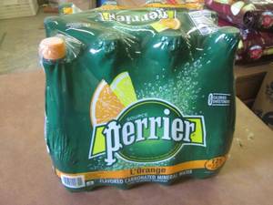 12-33.8 oz Bottles Perrier LOrange...