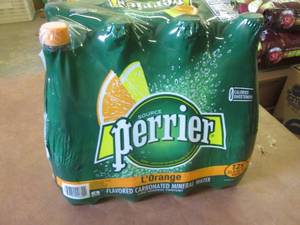 12-33.8 oz Bottles Perrier LOrange...