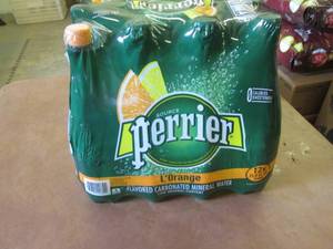 12-33.8 oz Bottles Perrier LOrange...